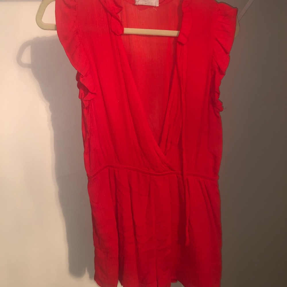 Red romper from Planet Blue